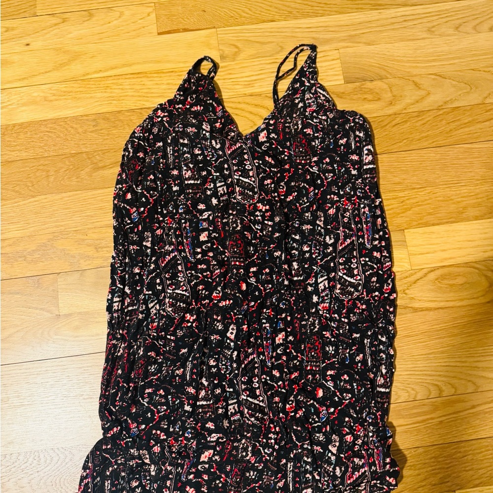 Free People Black and Red Mini Dress
